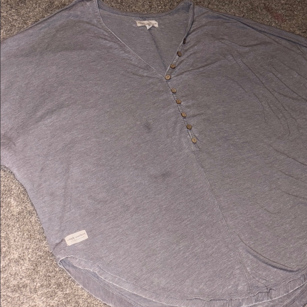 Simply Southern Light Gray Top
